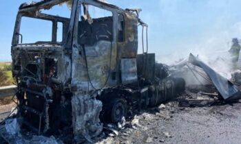  Ataque incendiario en proyecto hidroeléctrico Rucalhue deja 52 vehículos destruidos