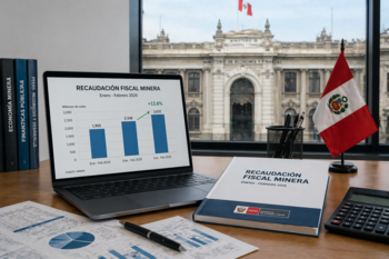 Recaudación minera en Perú crece 39% y confirma el peso fiscal del sector
